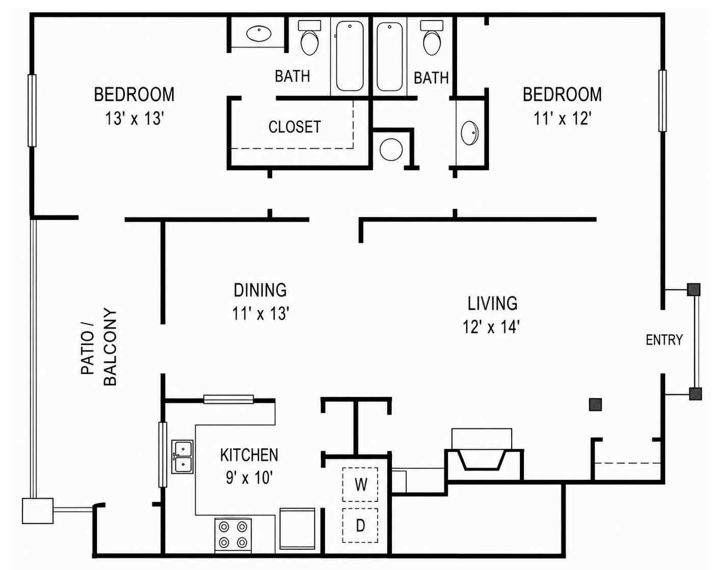 floorplan-pleasant-valley-point-apartments-student-housing-little-rock-arkansas-72223-6