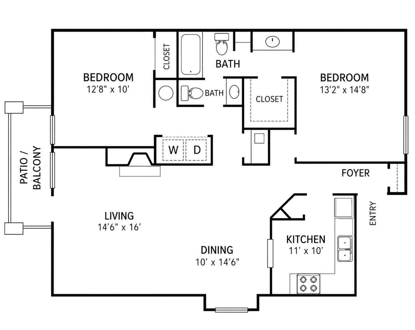 floorplan-pleasant-valley-point-apartments-student-housing-little-rock-arkansas-72223-2