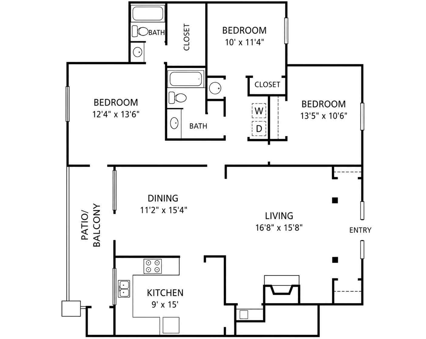 floorplan-pleasant-valley-point-apartments-student-housing-little-rock-arkansas-72223-5