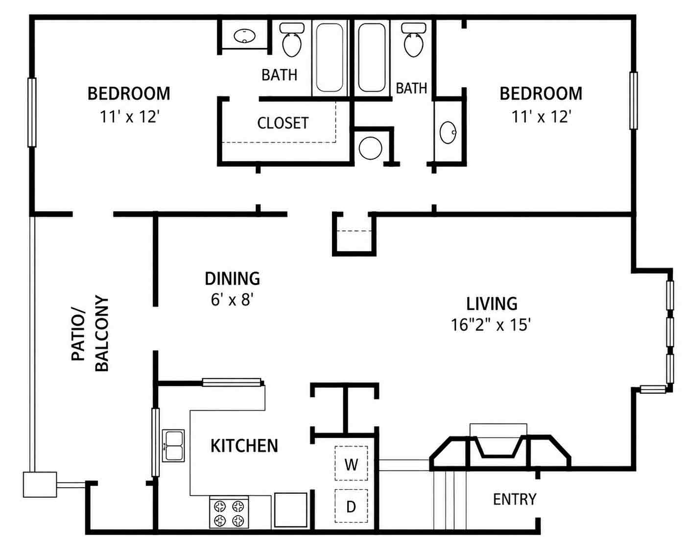 floorplan-pleasant-valley-point-apartments-student-housing-little-rock-arkansas-72223-1